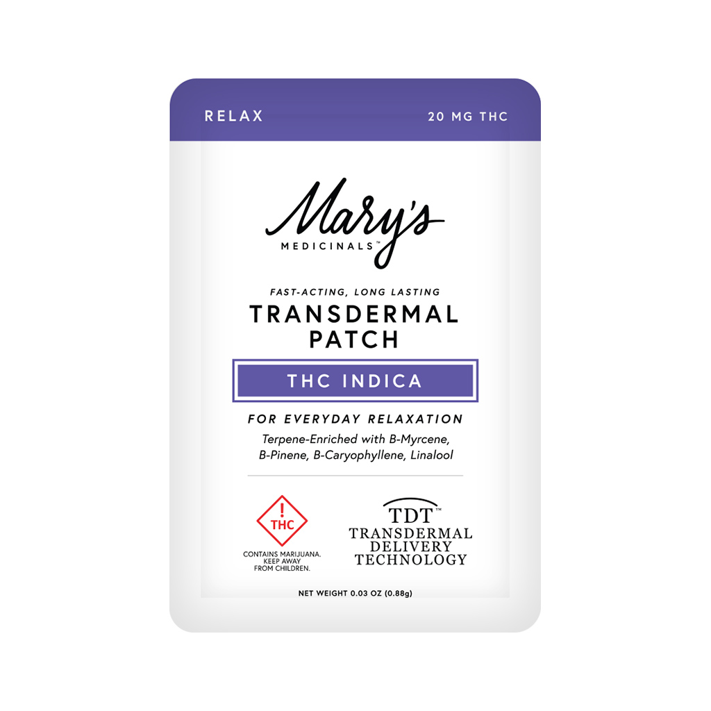 Co-Marysmedicinals-Topical-Patch-Indica-20Mg.jpg Mary'S Medicinals Patch Thc Indica 20Mg - Image 1