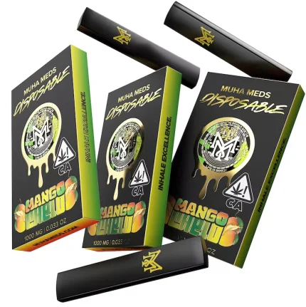 Muha Meds 1000mg Disposable Vape - Mango Chelo