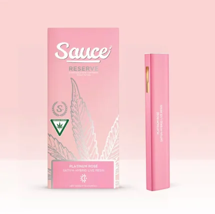 Sauce Essentials - 1G Live Resin Disposable Vape - Platinum Rose
