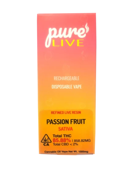 Pure Live Full Spectrum Refined Live Resin 1G Disposable Vape - Forbidden Fruit
