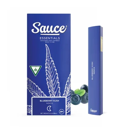 Sauce Essentials - 1G Live Resin Disposable Vape - Blueberry Kush