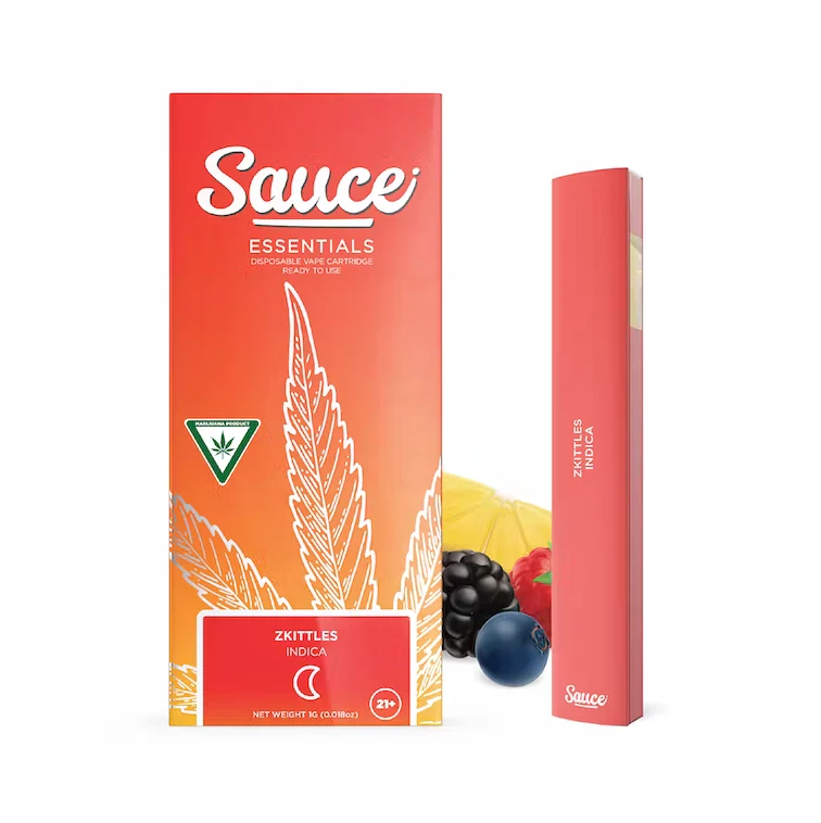 Sauce Essentials - 1G Live Resin Disposable Vape - Zkittles Sauce Essentials - 1G Live Resin Disposable Vape - Zkittles